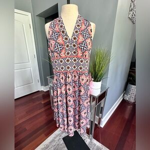 Wisp Petites Spiral Print Dress